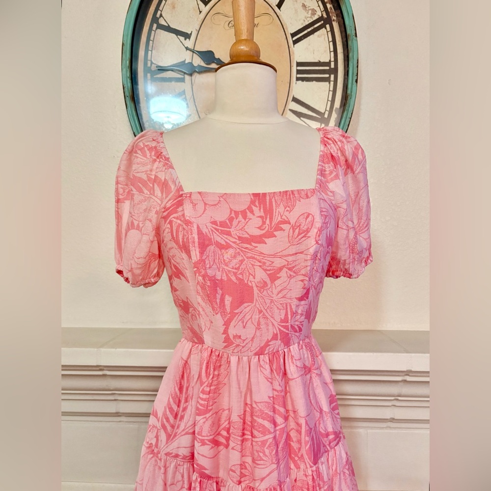 1. State Pink Floral Mini Dress - Picture 2 of 11